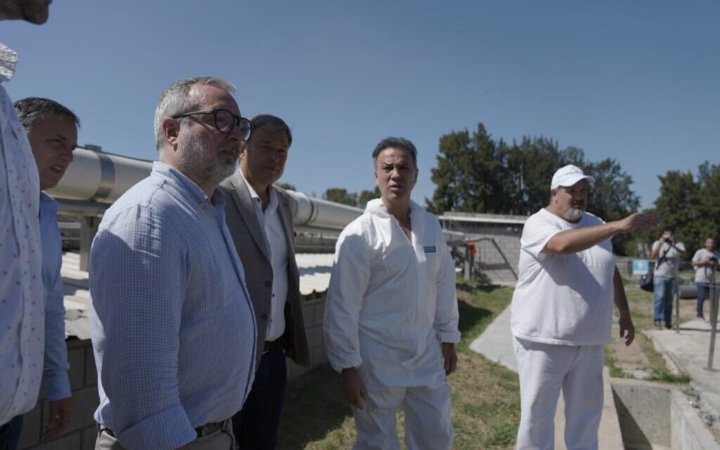 SABBATELLA Y CASCALLARES RECORRIERON OBRAS DEADECUACION AMBIENTALL EN BROWN