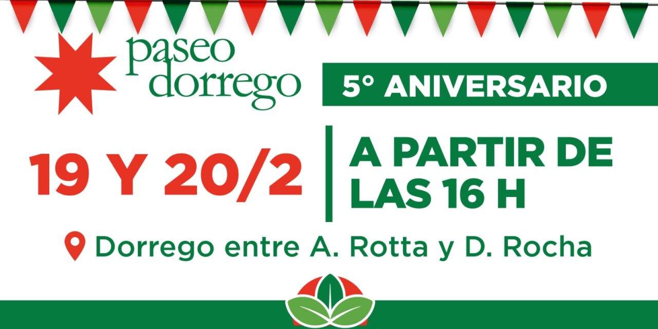 PASEO DORREGO CELEBRA SU QUINTO ANIVERSARIO