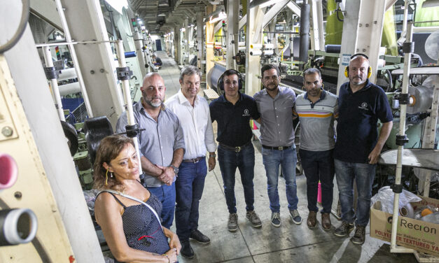 CASCALLARES Y FABIANI RECORRIERON EMPRESA TEXTIL QUE POTENCIA SU PRODUCCIÓN Y GENERA MÁS EMPLEO