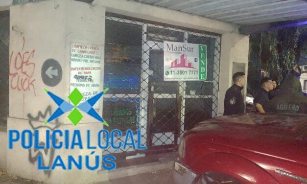 LANÚS: CUATRO APREHENDIDOS POR INTENTAR INGRESAR A ROBAR UN COMERCIO