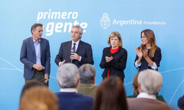 ALBERTO FERNANDEZ INAUGURO OBRAS EN LANUS