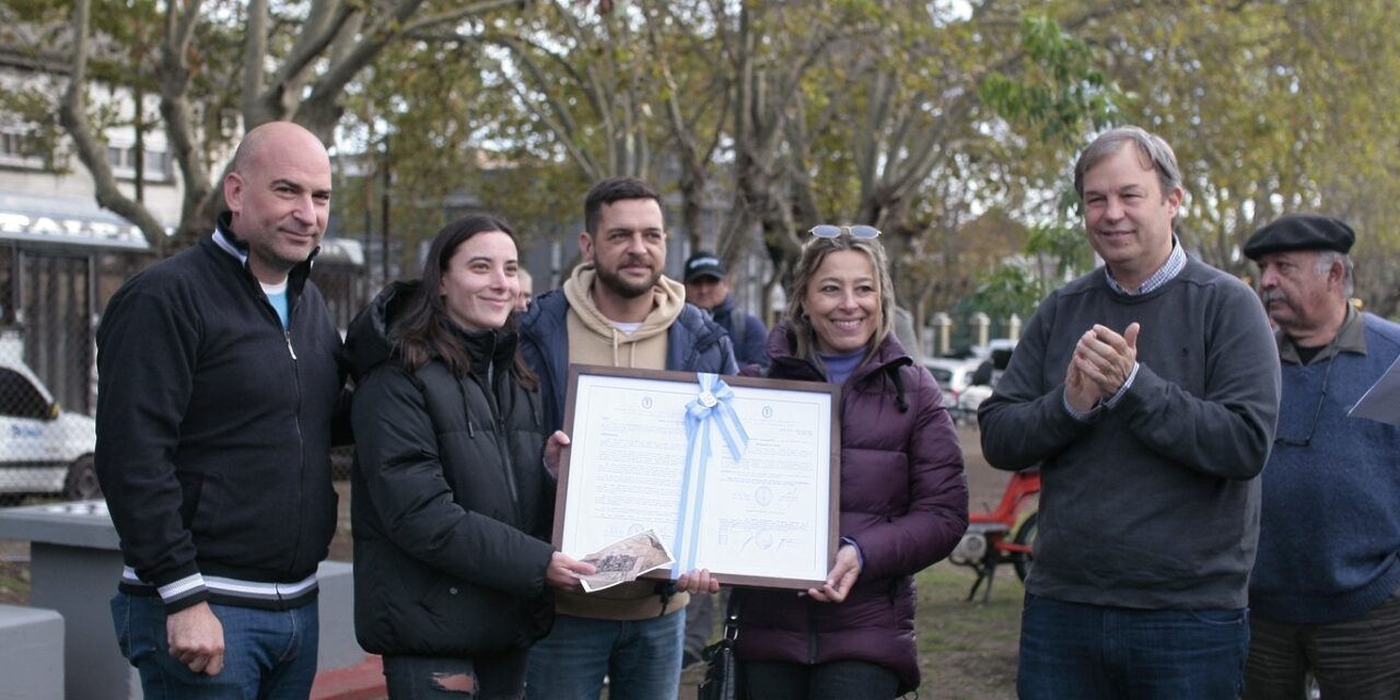 BAUTIZARON AL CIRCUITO AERÓBICO DE BURZACO CON EL NOMBRE DE UN QUERIDO VECINO DE ESA LOCALIDAD