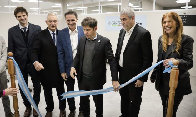 KICILLOF INAUGURO JUZGADOS DE FAMILIA EN AVELLANEDA