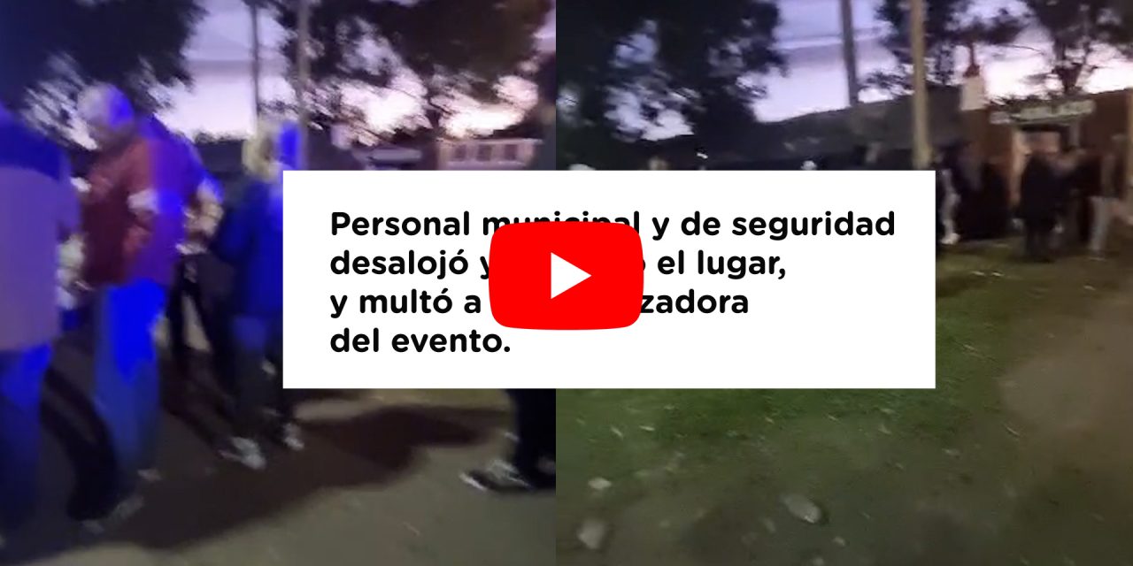 EL MUNICIPIO DE ECHEVERRÍA CLAUSURÓ UNA FIESTA CLANDESTINA EN 9 DE ABRIL
