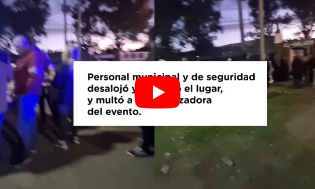 EL MUNICIPIO DE ECHEVERRÍA CLAUSURÓ UNA FIESTA CLANDESTINA EN 9 DE ABRIL