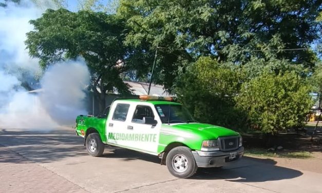 CONTINUAN LAS FUMIGACIONES EN ECHEVERRIA