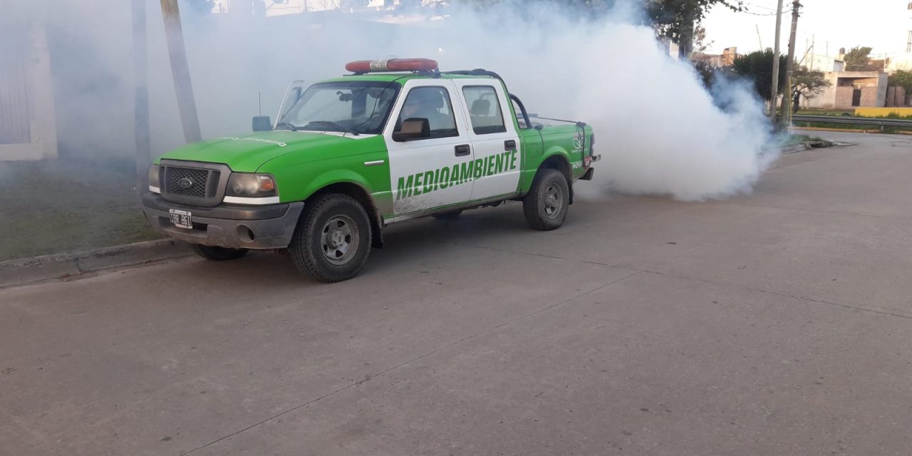 CONTINUAN LOS OPERATIVOS  DE FUMIGACION EN ECHEVERRIA