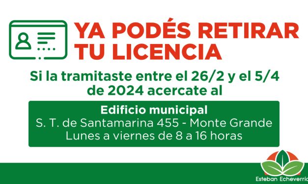 ENTREGAN LICENCIAS DE CONDUCIR EN FORMATO FISICO EN ECHEVERRIA