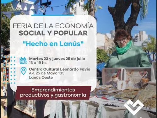 LLEGA LA FERIA «HECHO EN LANUS» AL CENTRO LEONARDO FAVIO