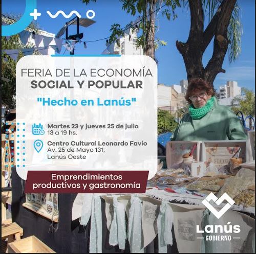 LLEGA LA FERIA «HECHO EN LANUS» AL CENTRO LEONARDO FAVIO