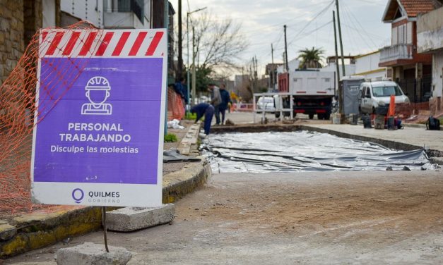 AVANZA EL PLAN MUNICIPAL DE BACHEO DE LAS CALLES DE QUILMES