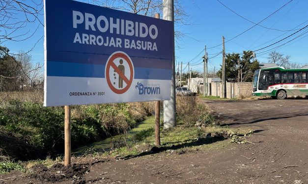 EL MUNICIPIO DE BROWN RECUPERÓ UN ESPACIO PÚBLICO QUE ERA UTILIZADO COMO MICROBASURAL