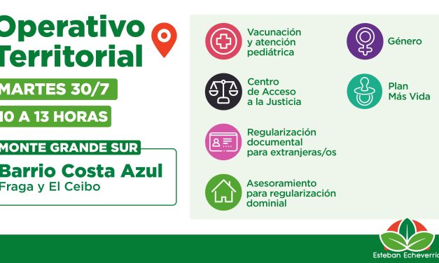 NUEVO OPERATIVO TERRITORIAL EN ECHEVERRIA