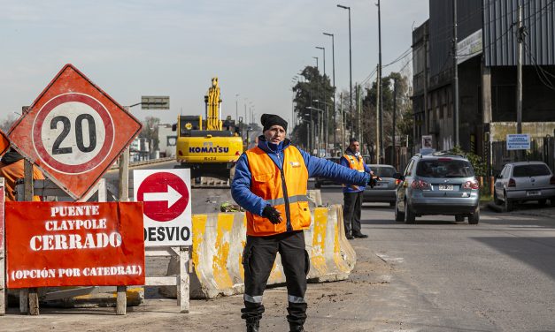 DESVIOS POR LOS TRABAJOS EN EL PUENTE DE CLAYPOLE