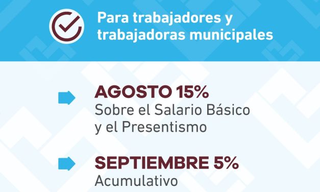 AUMENTO PARA TRABAJADROES MUNCIPALES EN LANUS