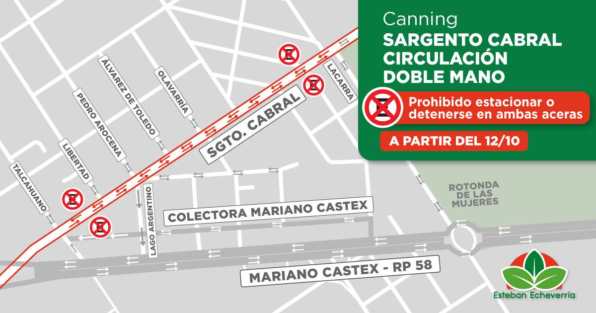 CAMBIOS DE TRANSITO EN CALLES DE CANNING