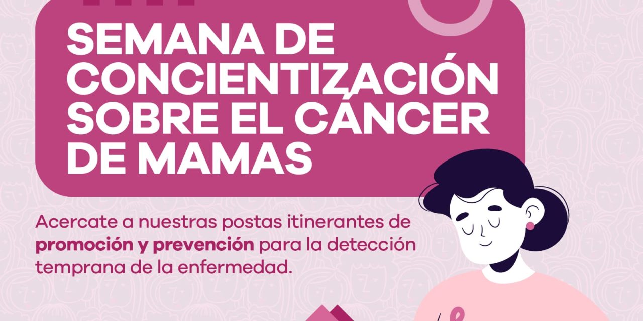 POSTAS DE PREVENCION EN LANUS POR LA SEMANA DEL CANCER DE MAMAS