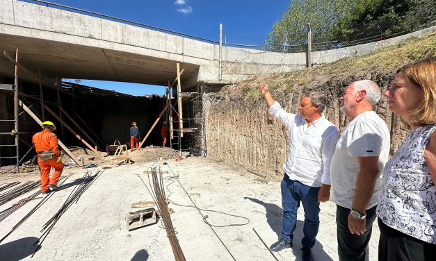 CASCALLARES RECORRIÓ LOS AVANCES DE LA HISTÓRICA OBRA DEL PASO BAJO NIVEL DE LONGCHAMPS