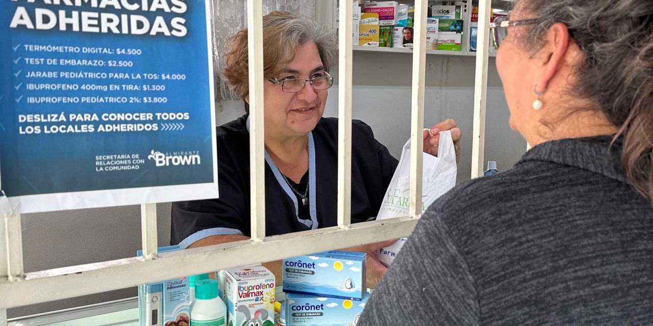 EL MUNICIPIO BROWN AMPLIÓ EL ACUERDO CON FARMACIAS