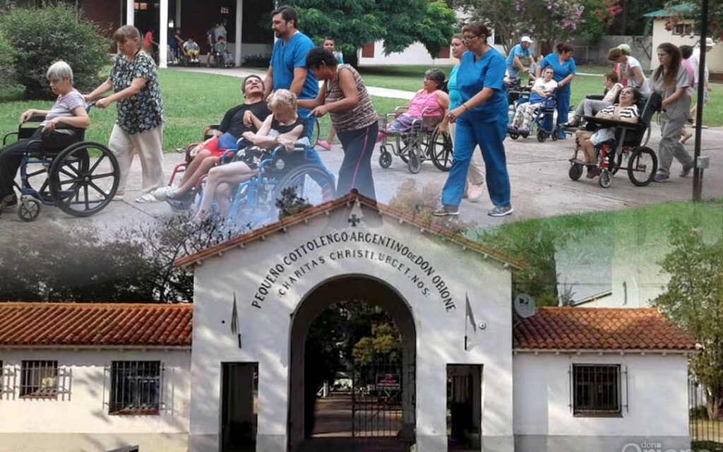 CRISIS EN EL COTTOLENGO DON ORIONE, ALERTAN POR DEUDAS, FALTA DE MEDICACION Y RIESGO PARA LA ATENCION DE DISCAPACITADOS