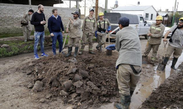 CASCALLARES: «AVANZAN LAS CLOACAS EN SOLANO, CLAYPOLE, RAFAEL CALZADA, SAN JOSÉ  Y BURZACOa