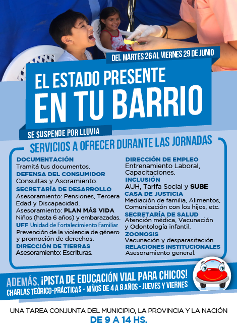 EL ESTADO EN TU BARRIO EN DON ORIONE VIEJO