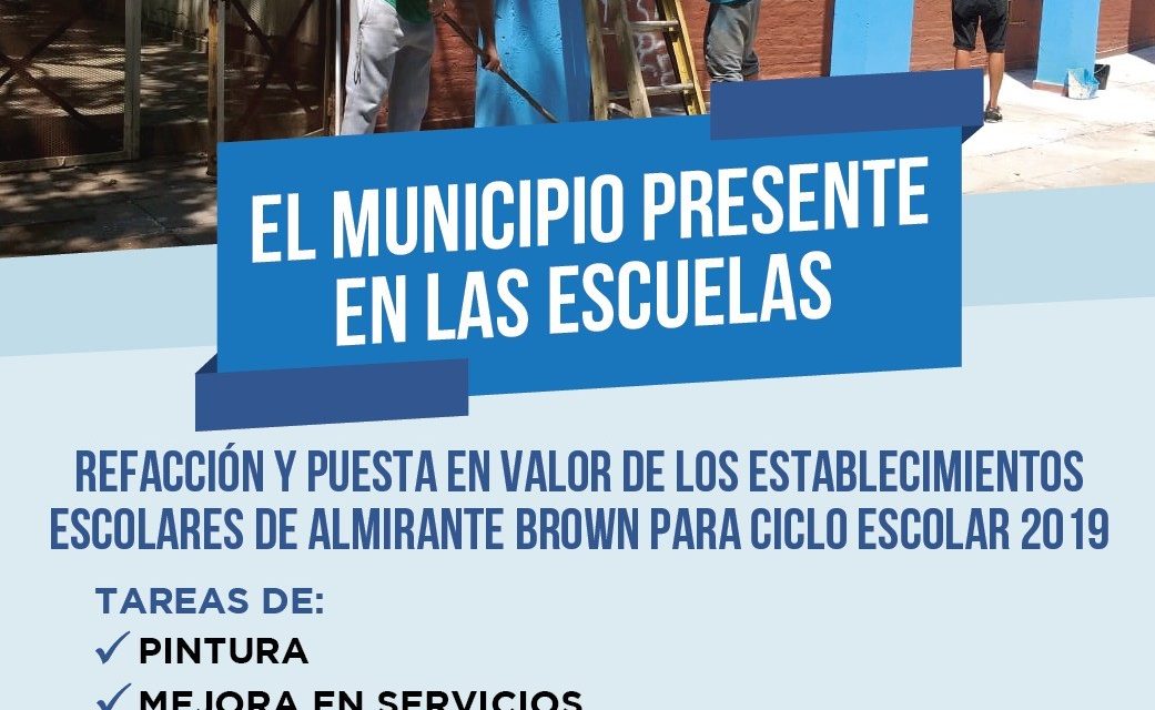 EL MUNICIPIO PRESENTE EN LAS ESCUELAS» EN BURZACO