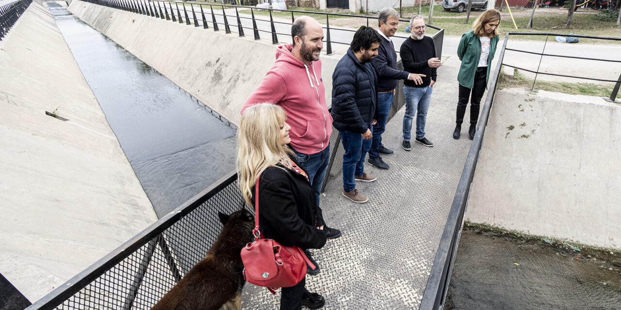 CASCALLARES Y SABBATELLA RECORRIERON LAS OBRAS DE URBANIZACIÓN EN EL CAMINO DE SIRGA EN EL ARROYO DEL REY