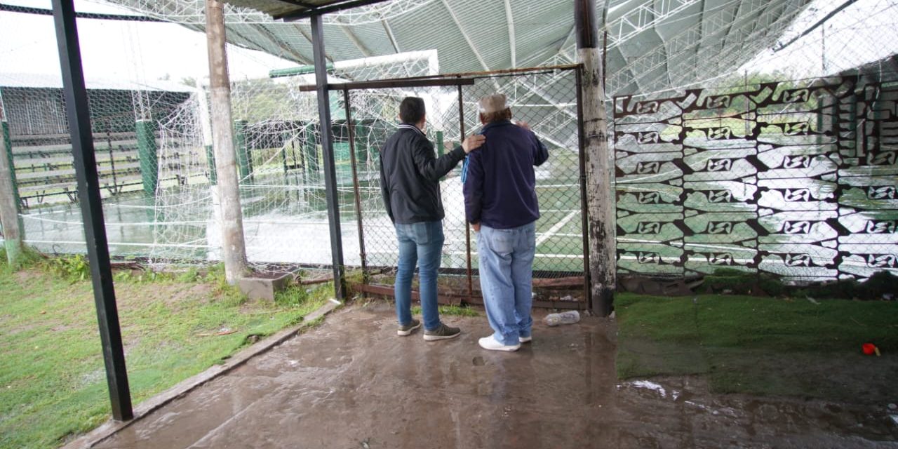 GRAY RECORRIO ZONAS AFECTADAS POR LA TORMENTA