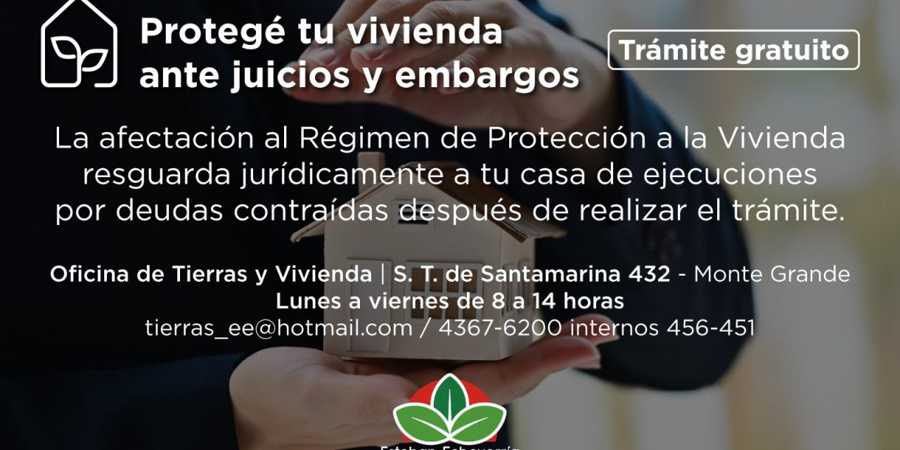 RREGIMEN DE PROTECCION DE VIVIENDA EN ECHEVERRIA