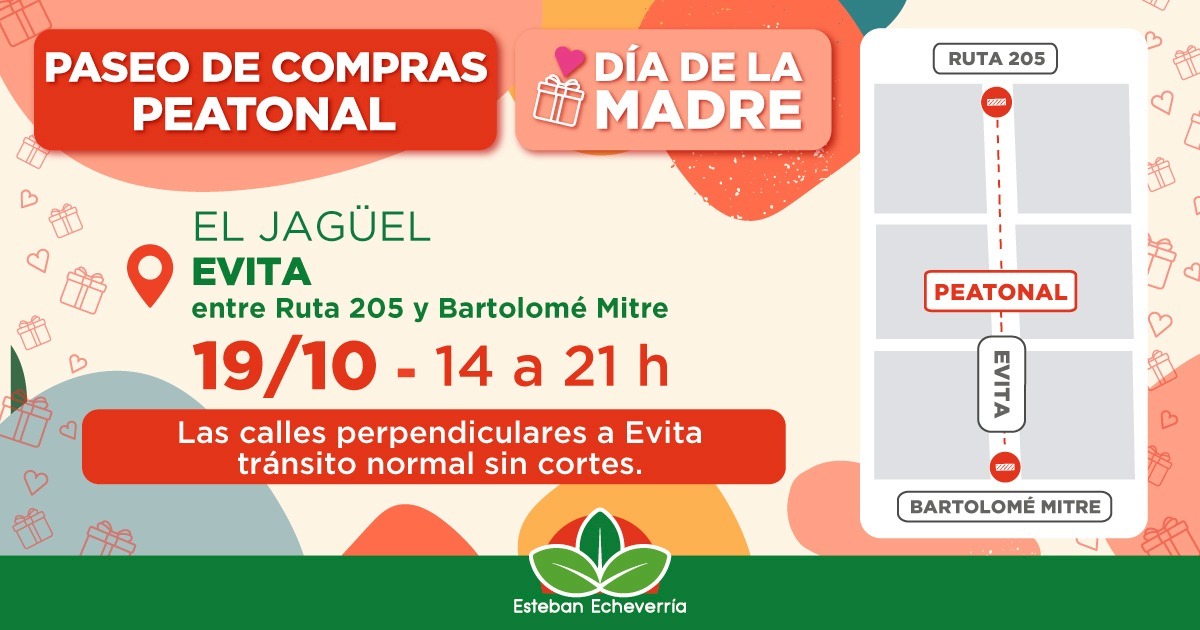 EL JAGUEL TENDRA SU PEATONAL COMERCIAL POR EL DIA DE LA MADRE