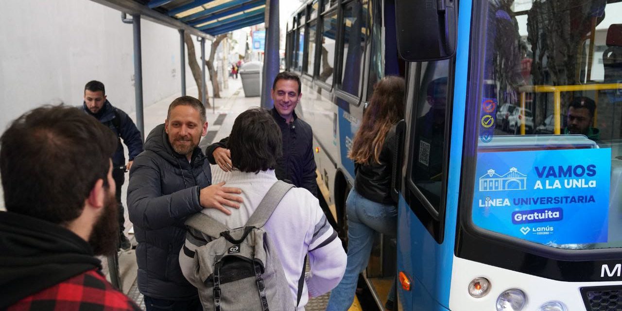 LANUS LANZO EL «COLECTIVO UNLA» GRATUITO ENTRE LA ESTACION Y LA UNIIVERSIDAD