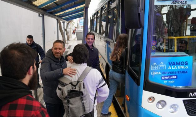 LANUS LANZO EL «COLECTIVO UNLA» GRATUITO ENTRE LA ESTACION Y LA UNIIVERSIDAD