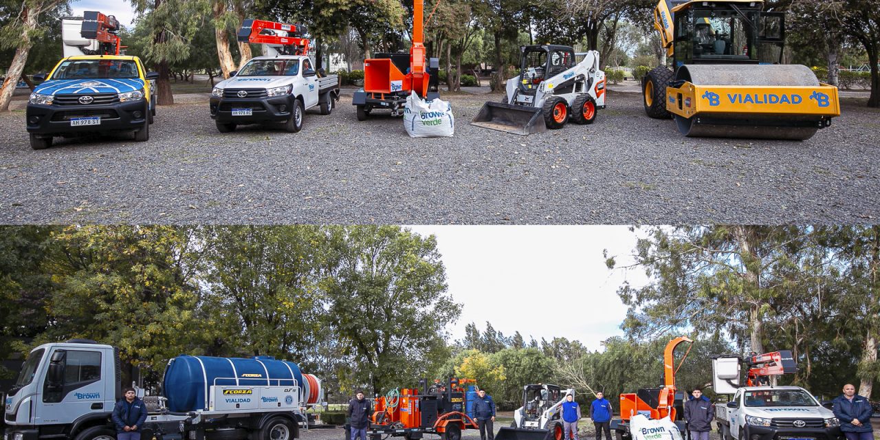 EL MUNICIPIO DE ALTE.BROWN  SUMO MÁQUINAS, CAMIONES Y AMBULANCIAS PARA BRINDAR MÁS SERVICIOS A LOS VECINOS