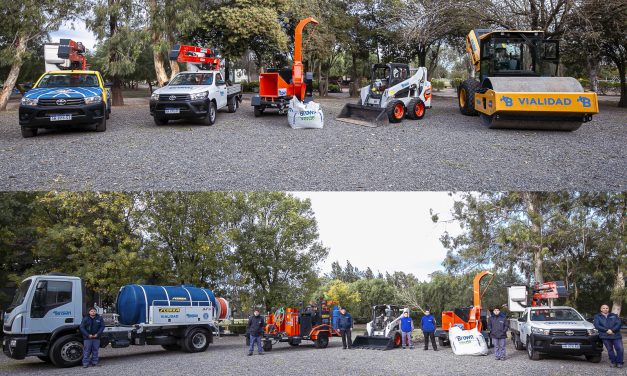 EL MUNICIPIO DE ALTE.BROWN  SUMO MÁQUINAS, CAMIONES Y AMBULANCIAS PARA BRINDAR MÁS SERVICIOS A LOS VECINOS