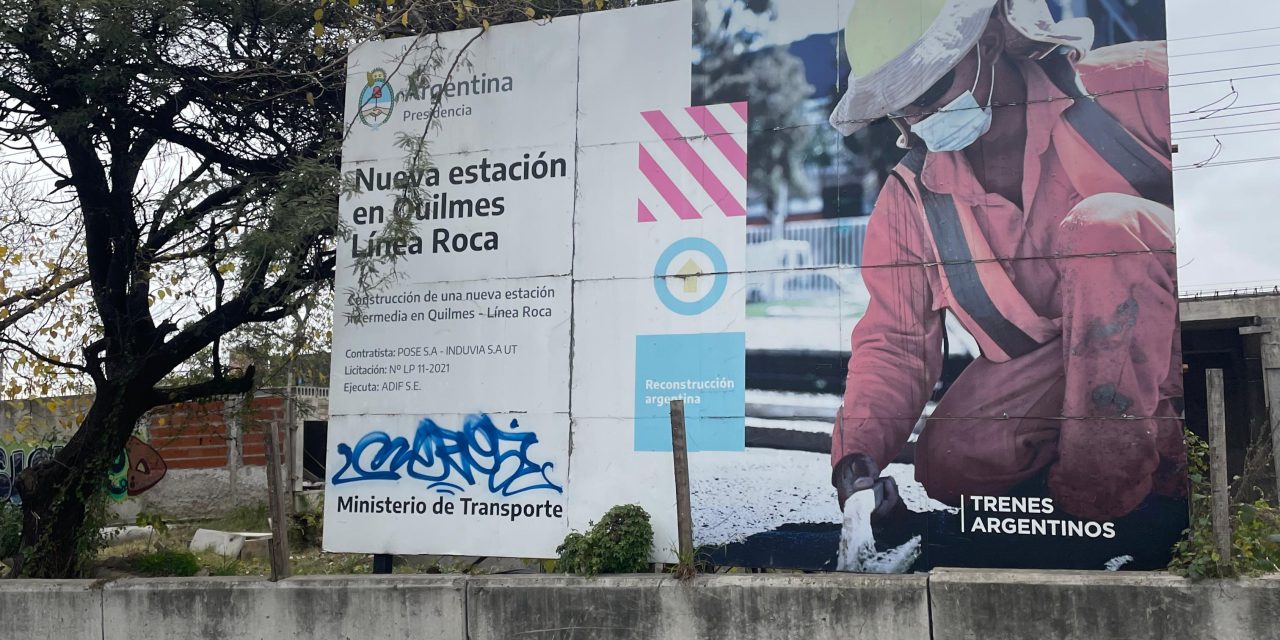 LA ESTACION FANTASMA DE QUILMES, QUEDO PARALIZADA CON MAS DE 60% DE LA OBRA