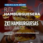 TODOS LOS MIÉRCOLES DE PRIMAVERA VUELVE “DATE EL GUSTO” CON EL 2X1 EN HAMBURGUESAS A BROWN